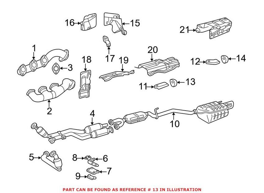 Mercedes Exhaust Hanger 2024920444